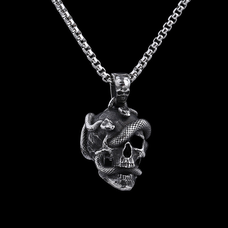SNAKES AND SKULLS.